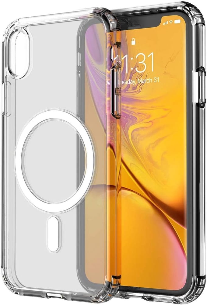 iPhone XR mobiele cover Geschikt voor MagSafe oplader Transparant