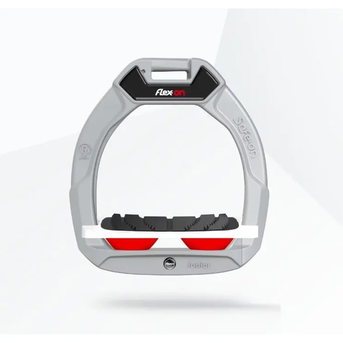 Veiligheidseisen voor ruiters, Inclinatie Grip Aluminium/Wit/Rood kind Flex-On Safe-On