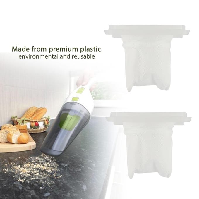 2 Stuks Vervangingsfilter voor Black & Decker VF110 Stofzuiger Dustbuster Filter white