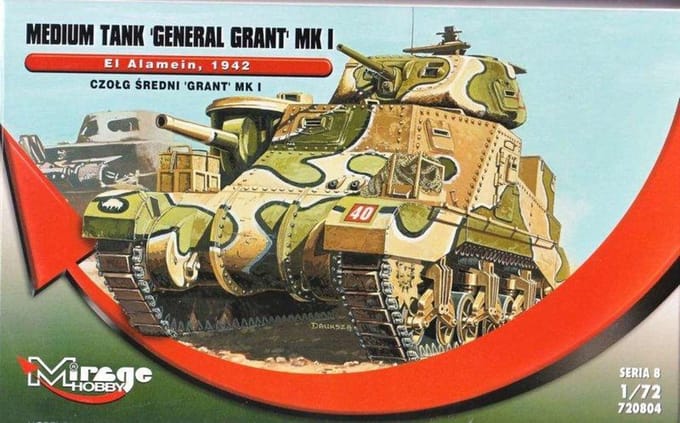 Bouwpakket Mirage-Hobby Mirage 728004 1/72 WWII Grant MkI, El Alamein