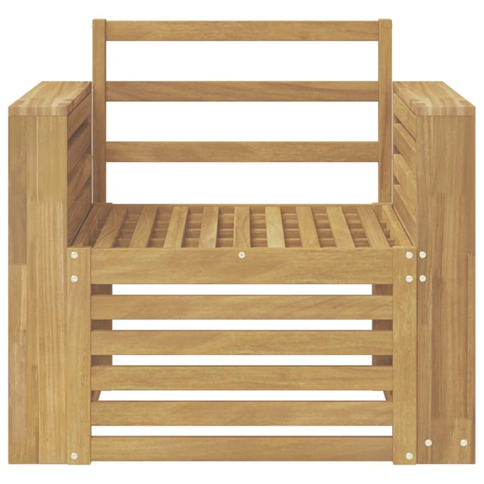 vidaXL - Buiten - bank - set - Massief - Acacia - Hout - Wit
