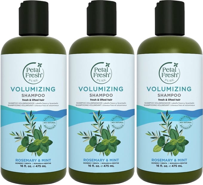 PETAL FRESH - Shampoo Rosemary & Mint - 3 Pak