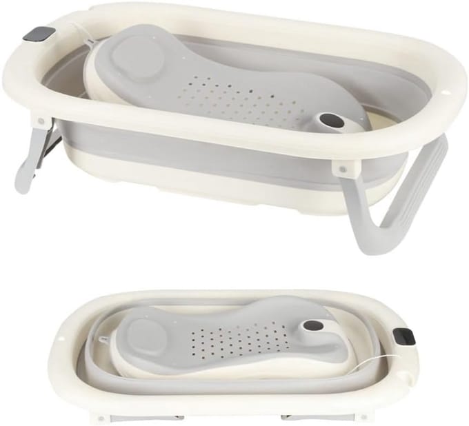 Opvouwbaar Babybad met Thermometer en Ondersteuning (0-36 Maanden)