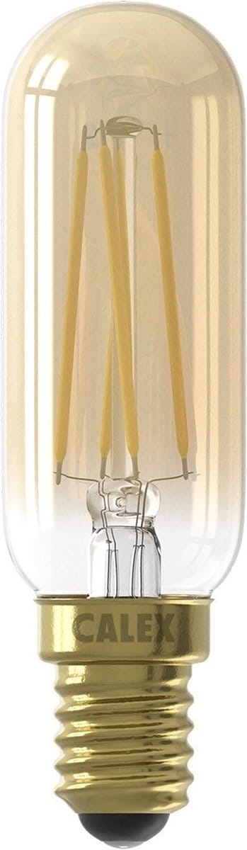 Calex E14 LED Buislamp Goud | 3.5W 250Lm 2100K | 220-240V 821 T25 | Dimbaar