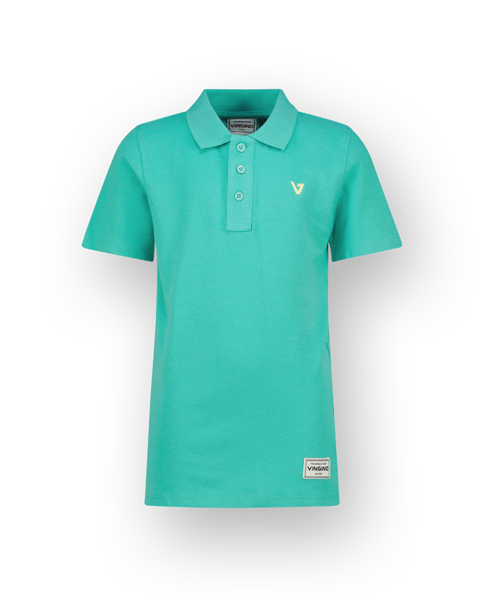 Vingino Boys Polo Basic Polo / Rugby Fearless Turquoise Maat: 4 | Overhemden Outlet | kids