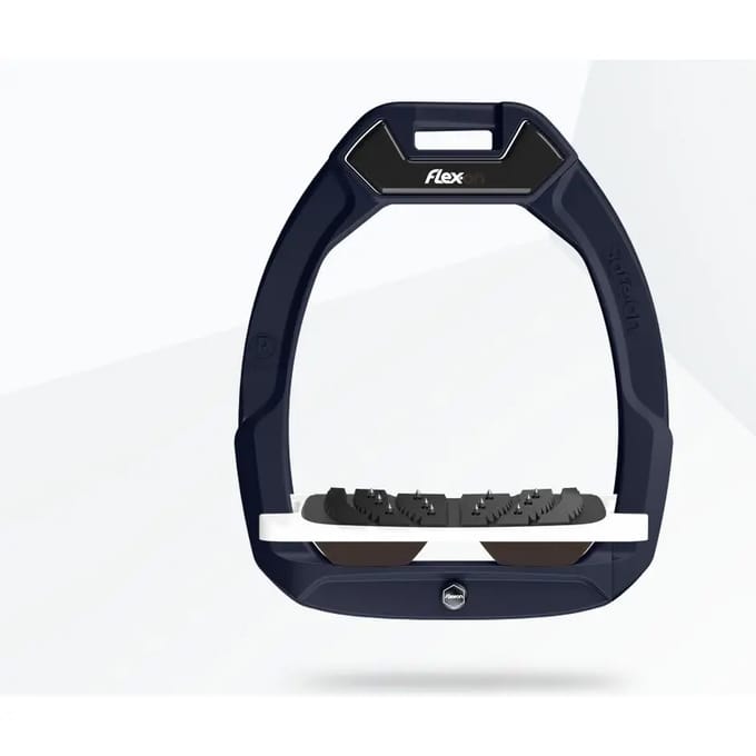 Veiligheidsstijgbeugels Rijdend Ingelaten Ultra Grip Blauw/Wit/Bruin Flex-On Safe-On