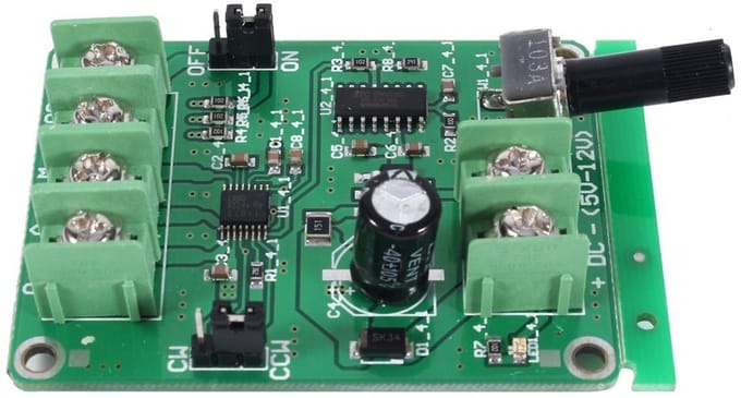 Motor Driver Board - Controller Regulator - Borstelloze Motoren - Omgekeerde Spanning Bescherming - 9V tot 12V - Groen