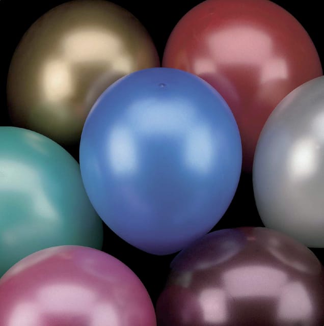 Metallic ballonnen assorti kleuren | 10 stuks