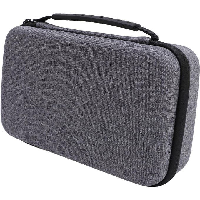 Étui de Voyage Rigide EVA Nylon Protecteur Ample Espace Sac de Rangement de Voyage pour Mini M4 M4 Pro Puce Bureau gray