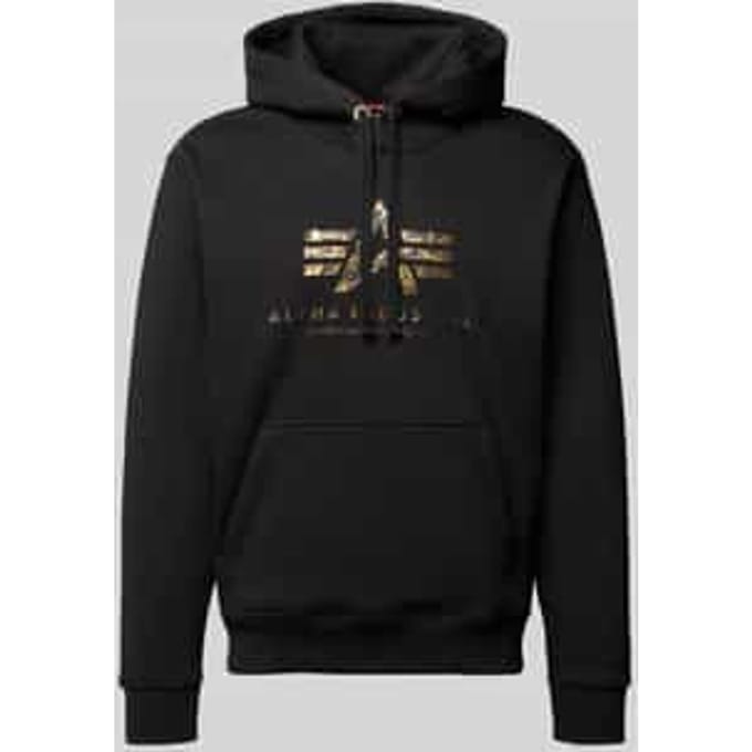 Hoodie Alpha Industries Basic Big Logo Effect Print