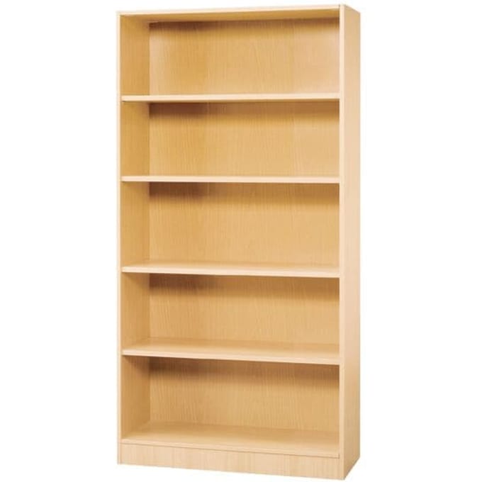 Boekenkast, 5 OH, spaanplaat, B 1000 x D 400 x H 2004 mm, ahorndecor
