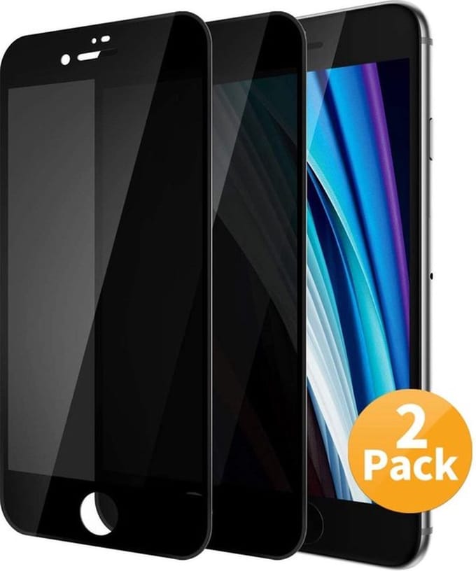 iPhone SE 2020 - iPhone 8 - iPhone 7 - Privacy Screenprotector - 2x Protector