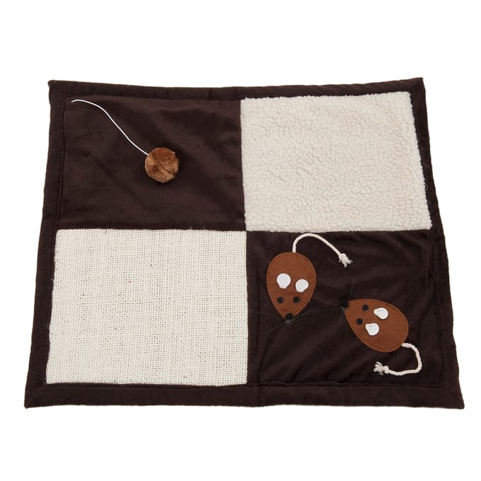- Bruin / Beige - Krabmat Patchwork