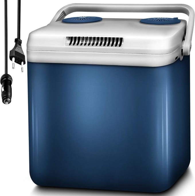 CLVP® Koelbox - Elektrische Koelbox 12 en 230 Volt - Koeltas Auto - Blauw