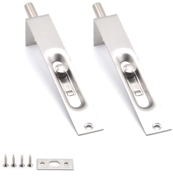 Stainless Steel Door Door Flush Bolt Latch Lever Action Flush Slide Lock Bolt