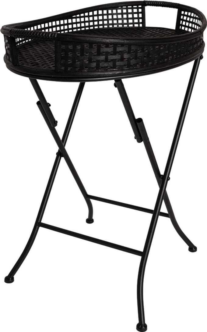 Levi bijzettafel 55x38x62 cm - zwart