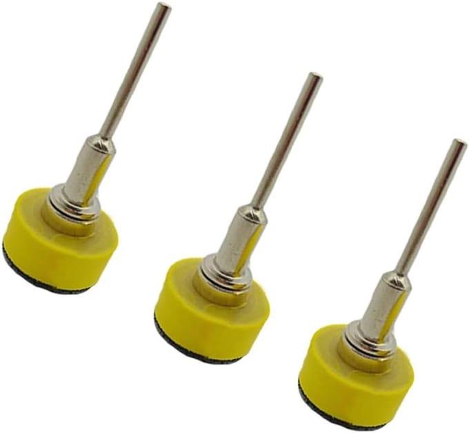 Polijstset - Schuurschijven - Oppervlakte Behandeling - Zelfklevend - 3 Inch - Grijs