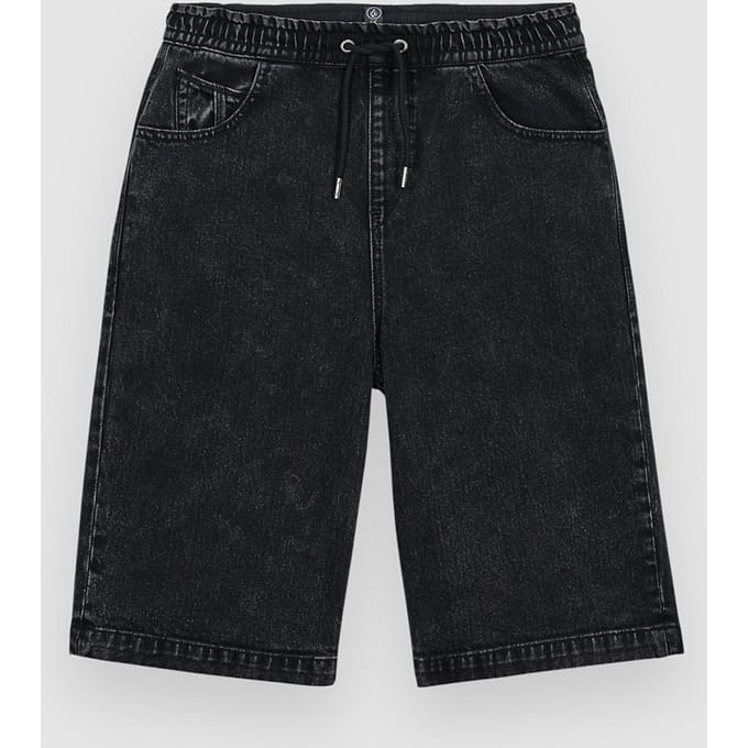 Volcom Freazy Loose Denim Ew Kids Korte Broek zwart