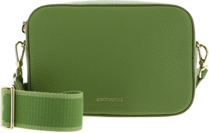 COCCINELLE Leren Schoudertas Tebe Crossover Bag Guacamole Groene