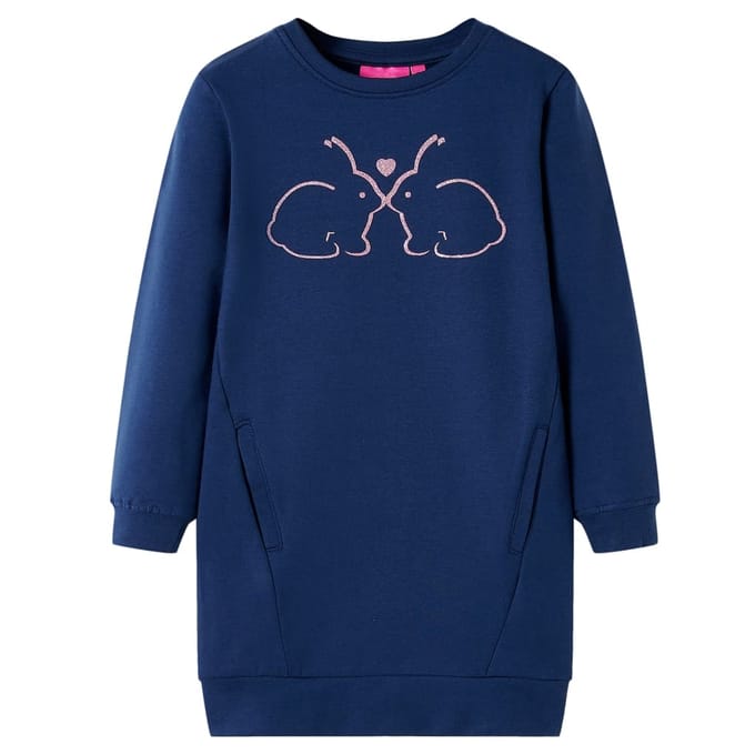 vidaXL - Kinderjurk - 92 - marineblauw