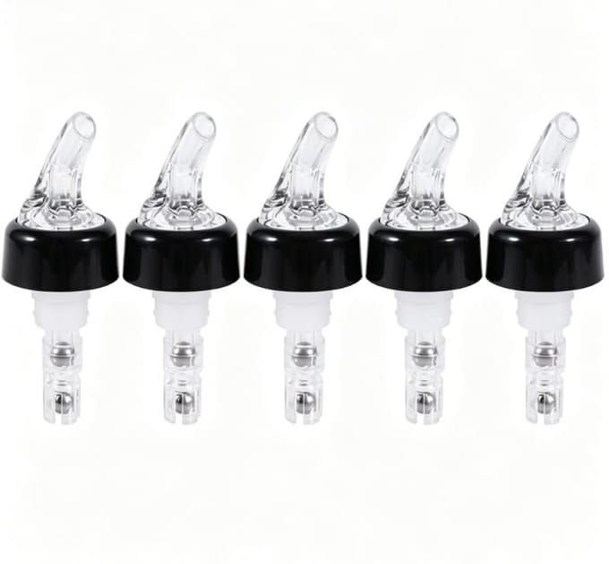 Dailygoods- Gietstopper - 40 ml - Plastic - Flessenschenker - Antilek - Gemakkelijk in gebruik - Transparant