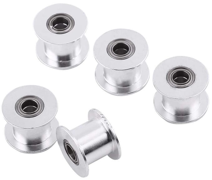5 Stuks 20 Tanden Timingriem, Aluminium 10mm Breed, Spanner voor 3D Printer, Precisie Spanning, Duurzaam Ontwerp, Efficiënt Gebruik
