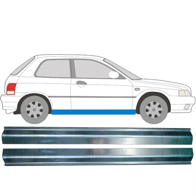 Reparatie dorpel voor Suzuki Baleno 1995-2002 / Links + Rechts / Set