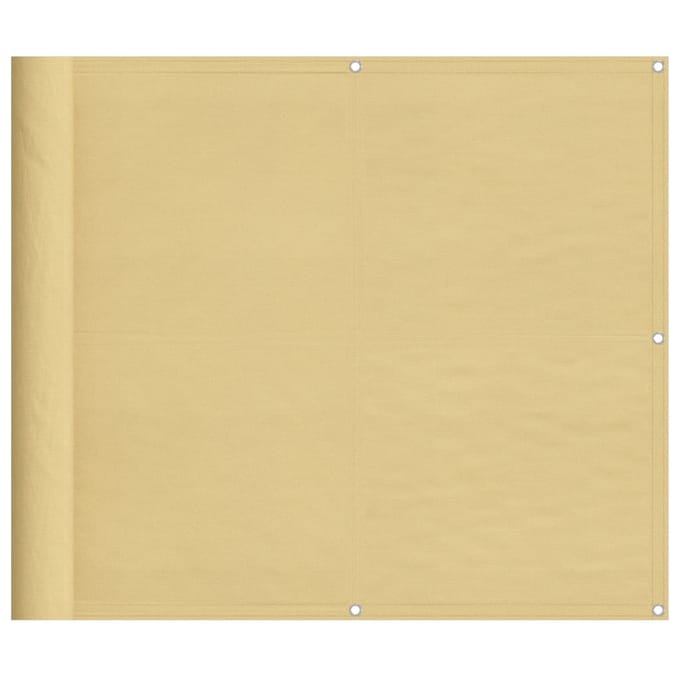 vidaXL - Balkonscherm - 90x300 - cm - 100% - oxford - polyester - zandkleurig