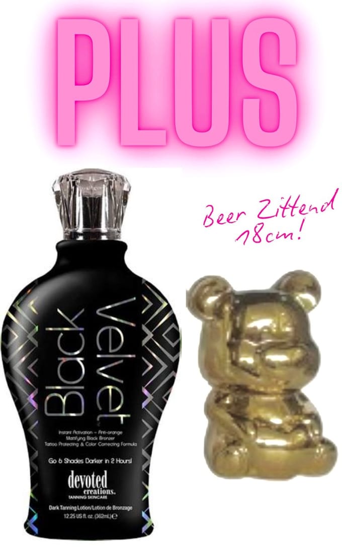 Devoted Creations Black Velvet 360 ml PLUS Beer Goud Zittend