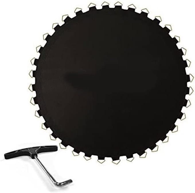 Trampoline Springmat - Vervangende Mat - Buiten Plezier - Waterbestendig Gaas - 366 Meter Diameter - Zwart