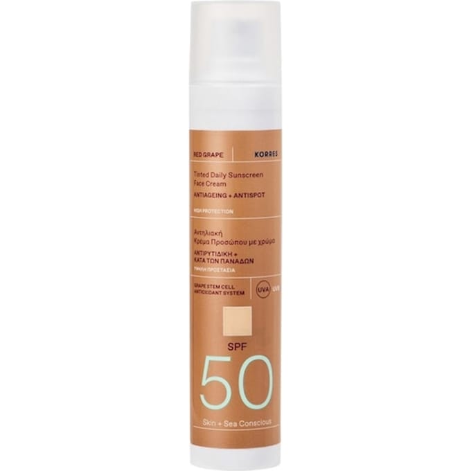 Korres Zonneproducten Zonnecrème SPF 50 getint Zonnebrand Dames ml