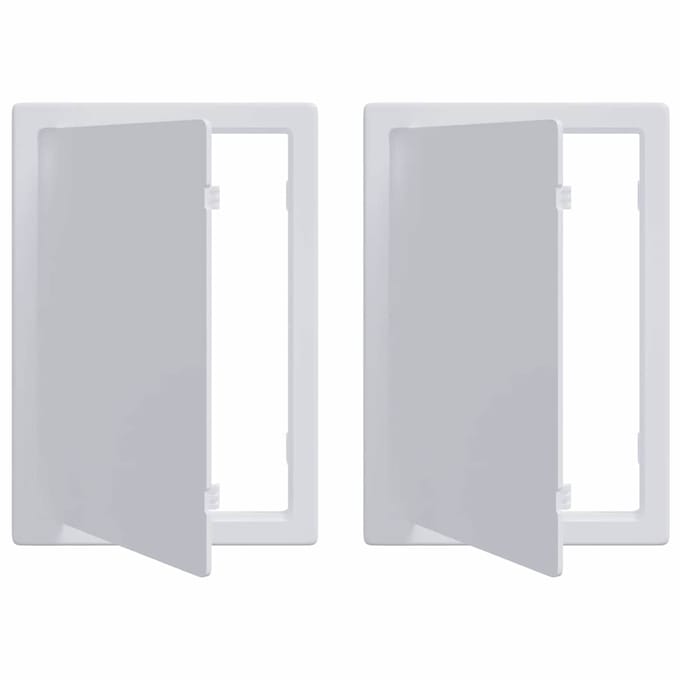 vidaXL - Toegangspanelen - 2 - st - Wit - 15 - x - 23 - cm - ABS - Kunststof