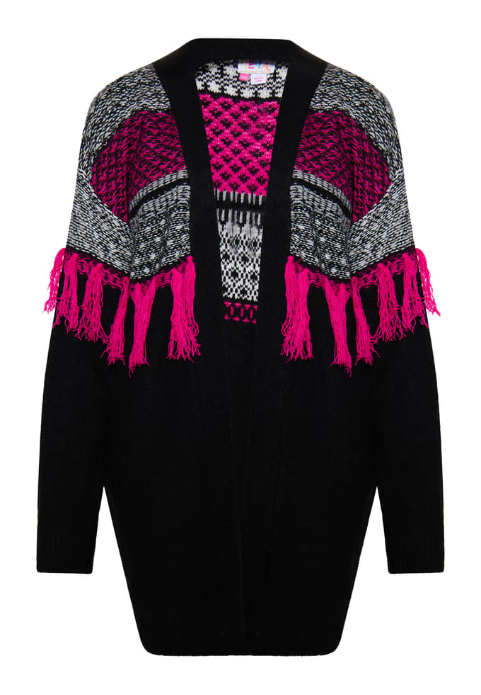 IZIA Vest Dames Zwart Veelkleurig