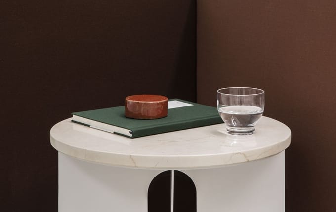 Audo - Tafelblad voor Androgyne Side Table - ivoorkleurig marmer - wit
