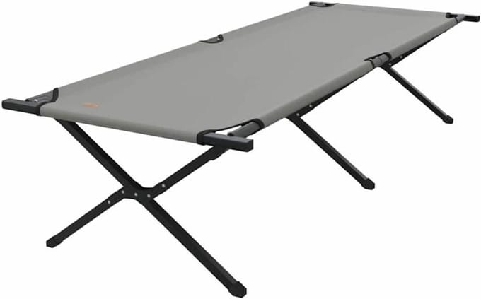 Opvouwbaar Ligbed - Campingbed Draagbaar - Buiten Ontspannen - Met Draagtas - 210 cm - Grijs