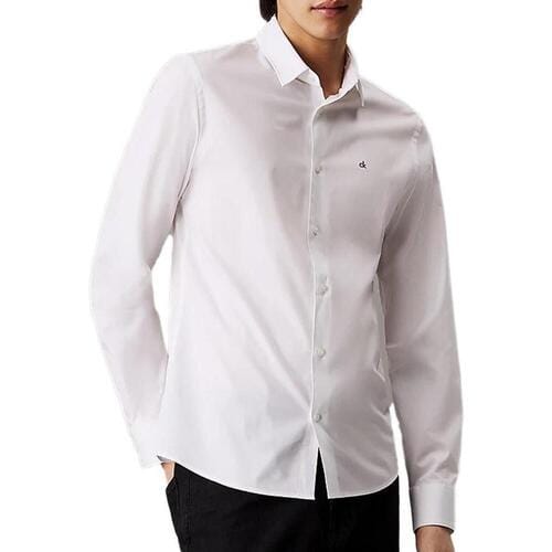 Overhemd Lange Mouw Calvin Klein Jeans Poplin Stretch