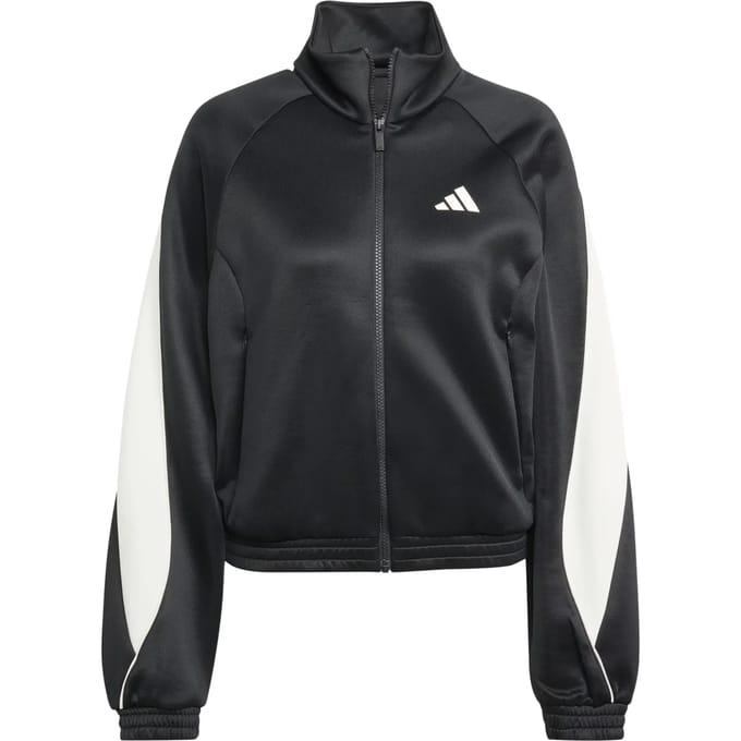 Adidas Stadium Tracktop Trainingspakken Dames - Zwart - Maat M (38-40) - Poly Mesh