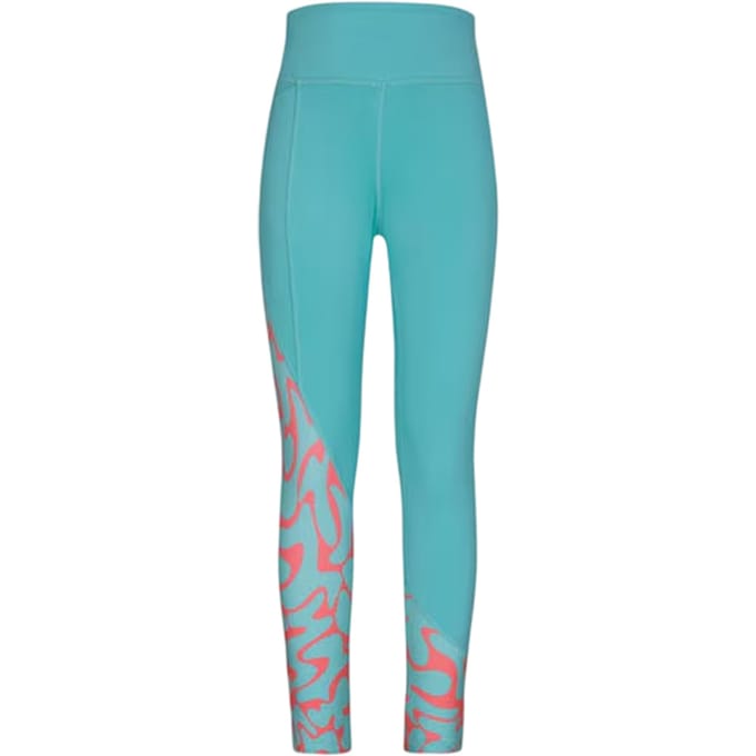 Reebok Dames/Dames Abstract Skinny Hardlooplegging (Teal)