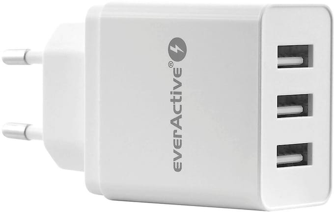Everactive Sc-300 3Xusb 3.4A Wandlader Voor Multimedia-Apparaten