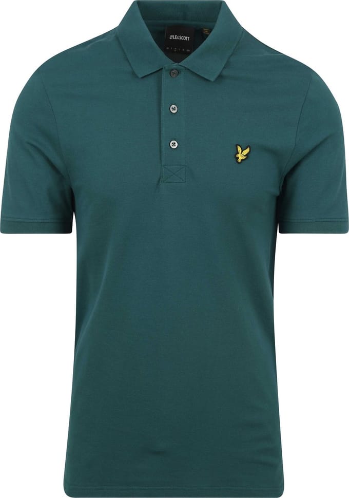 Lyle and Scott Polo Plain Donkergroen - Maat S - Heren