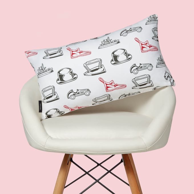 Monopoly Boot Rectangular Cushion - 30x50cm - Soft Touch