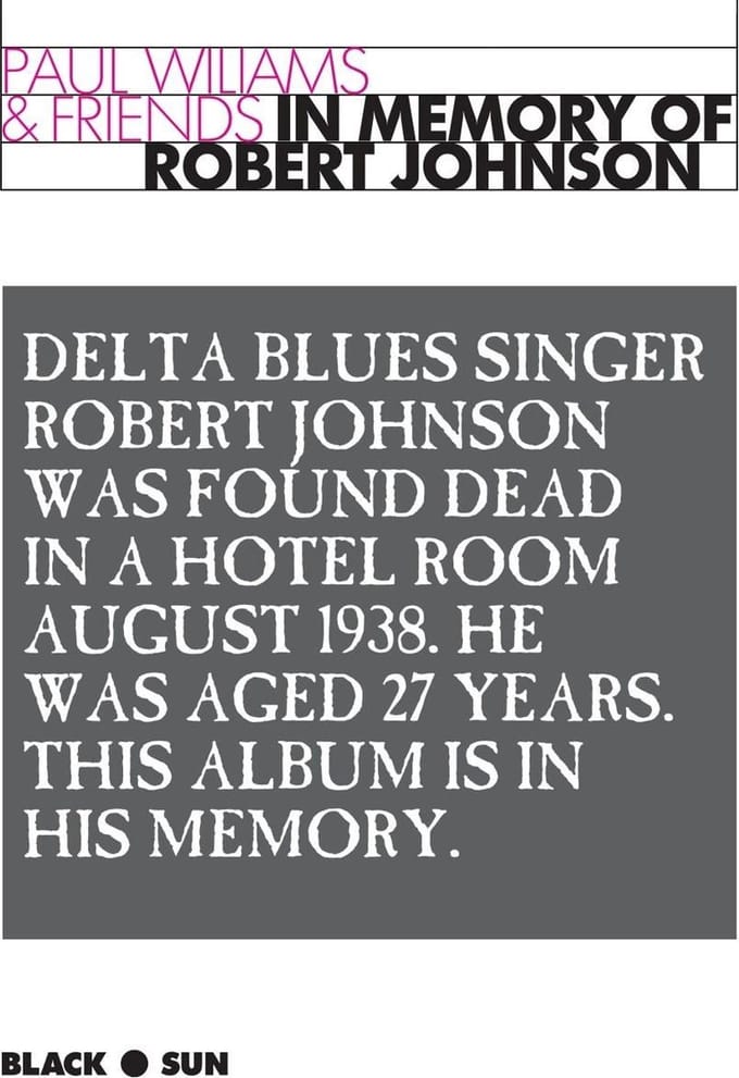 Paul Williams & Friends - In Memory Of Robert Johnson (CD)