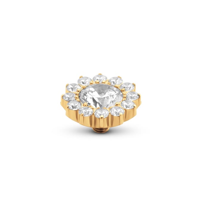 Melano Twisted Slay Steentje Crystal | Goud