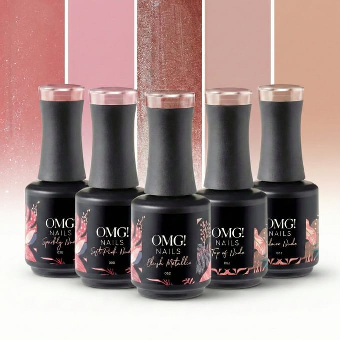 Limea Gellak Set Nude 5x 15ml - Gellak - Nagellak set - beige - Gel lak