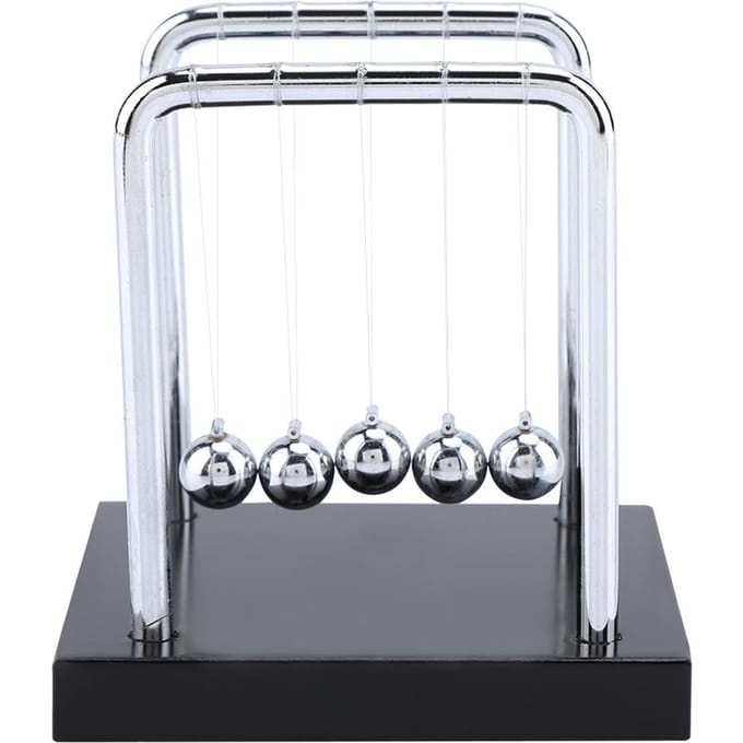Pendule de Newton Boules d'Équilibre Physique Science Ornements Pendule Jouet Bureau White white