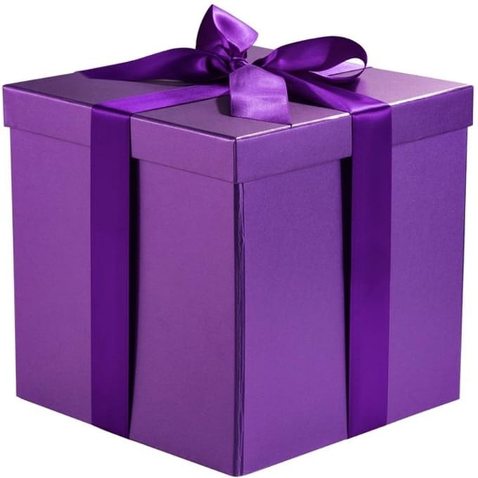 Medium Verjaardag Cadeau Box met Lids - Ribbon - Tissue Paper