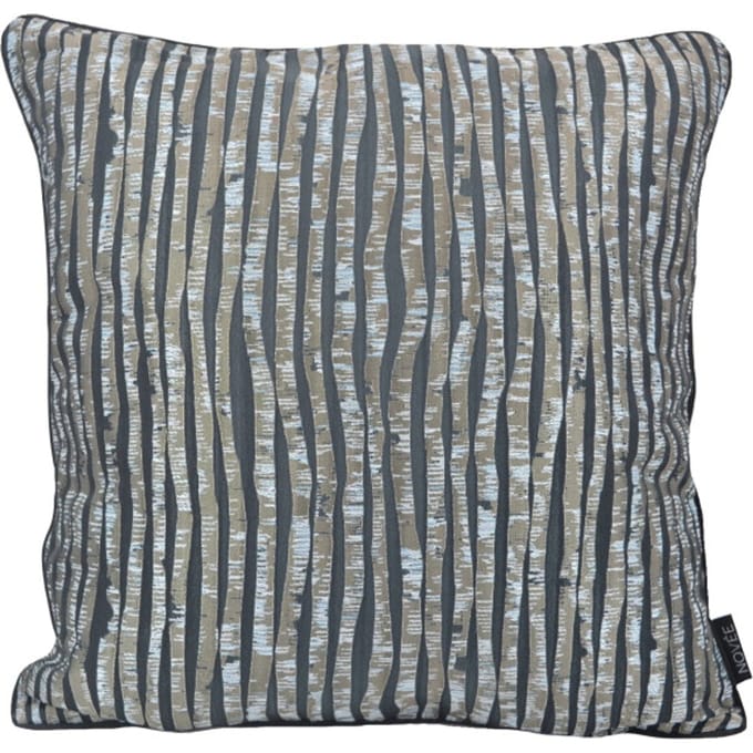 NOVÉE Sierkussen silver lines | 45 x 45 cm | jacquard/polyester