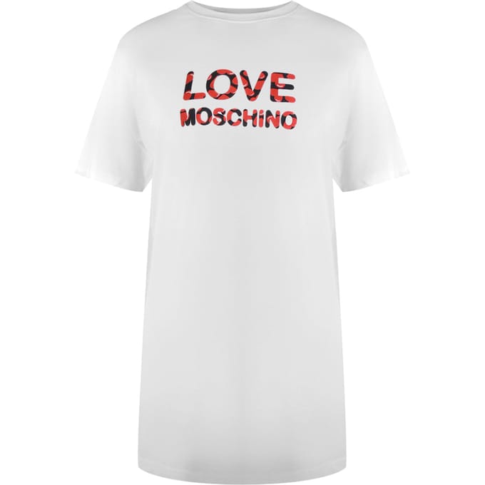 Love Moschino Bubble Logo Wit T-shirt