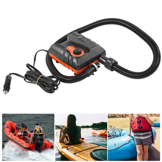 HT?785 SUP Paddle Board 16PSI Elektrische Luchtpomp Kajakken 12V Auto Sigarettenaansteker Pomp wit