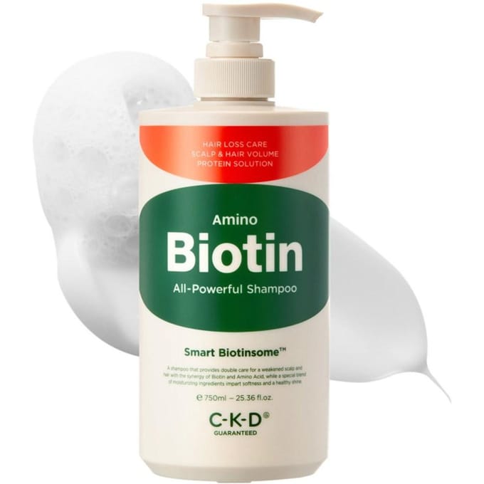 CKD Amino Biotin All Powerful Shampoo, 750 ml, 1 eenheid white